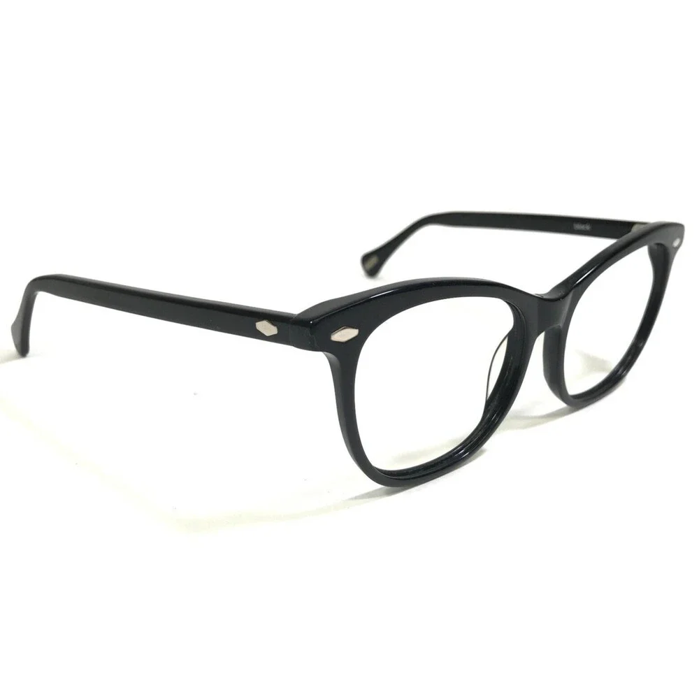 Raen Eyeglasses Frames pfieffer black Cat Eye Full Rim Oversized 52-16-145